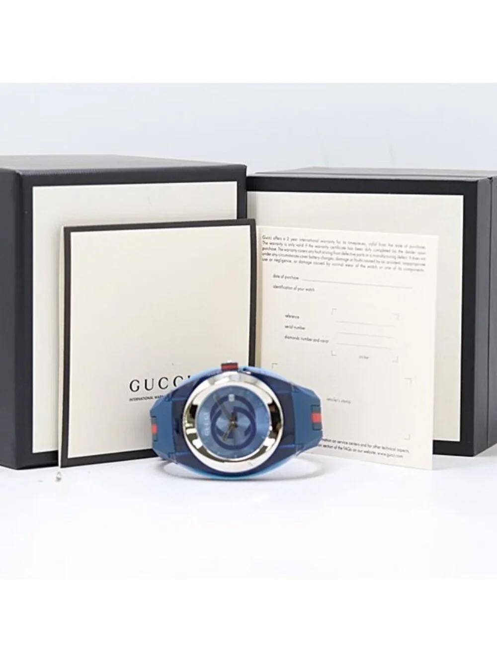 Gucci And Sync 137.1 Quartz Date Blue Dial Watch